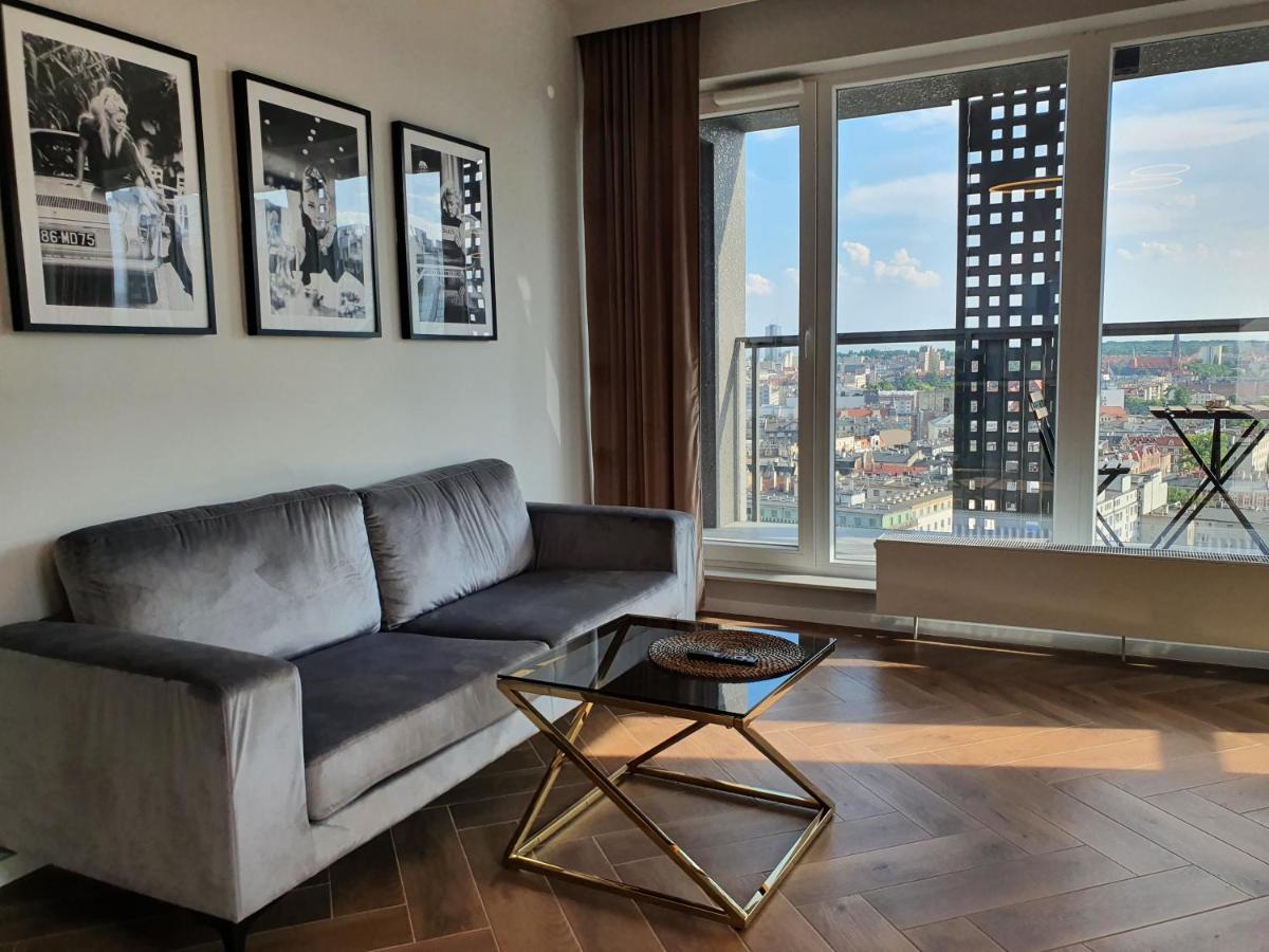 15 Pietro Sokolska 30 Towers Apartments - New - Lux - Parking - Sauna - Gym- And The Best View In カトヴィツェ エクステリア 写真